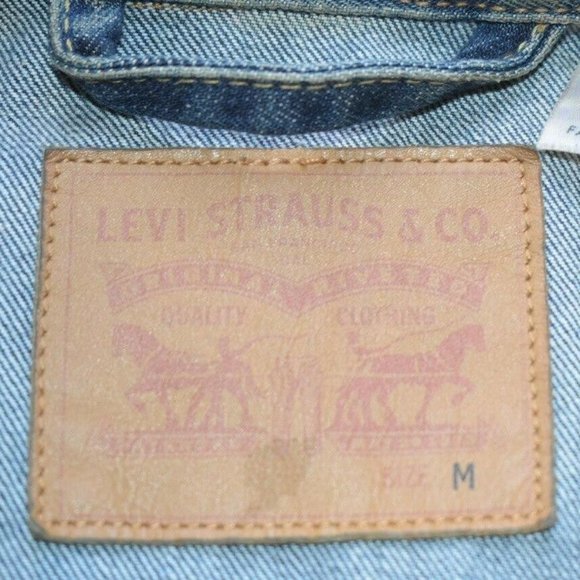 Levi Strauss Denim Blue Jean Jacket Size Medium - Picture 3 of 5